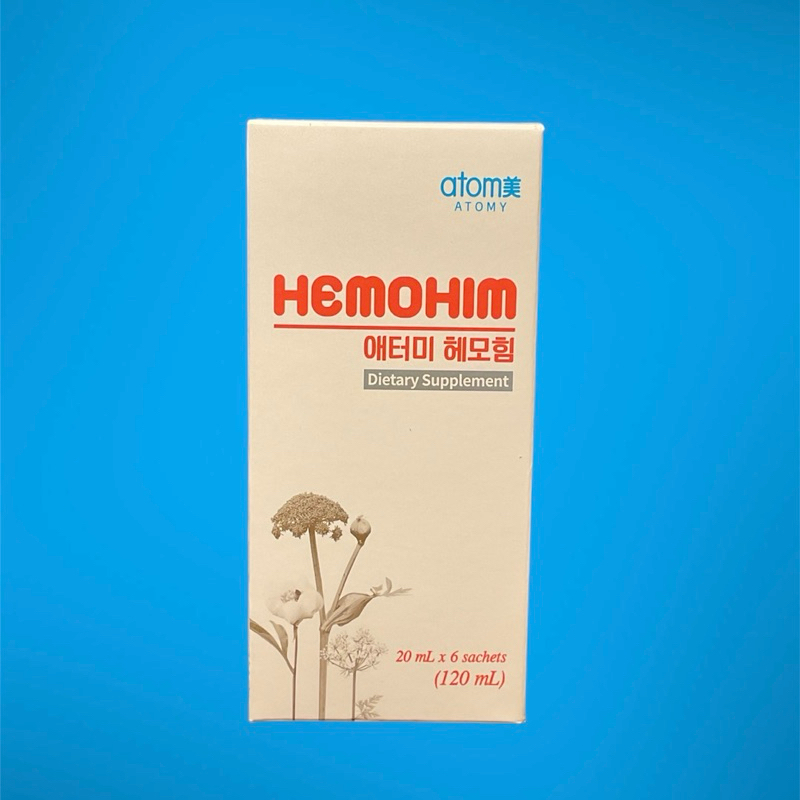 พร้อมส่ง!ATOMY HEMOHIM อะโทมี่ เฮโมฮิม (6ซอง/3ซอง)ผลิตภัณฑ์เสริมอาหารอะโทมี่ เฮโมฮิม นำเข้าจากประเทศเกาหลี