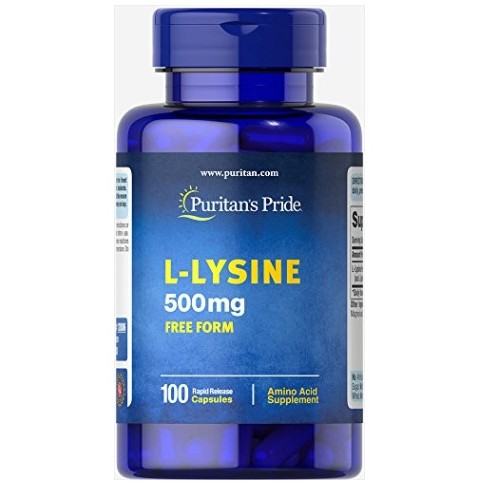 Puritan's Pride L-Lysine 500 mg-100 Caplets