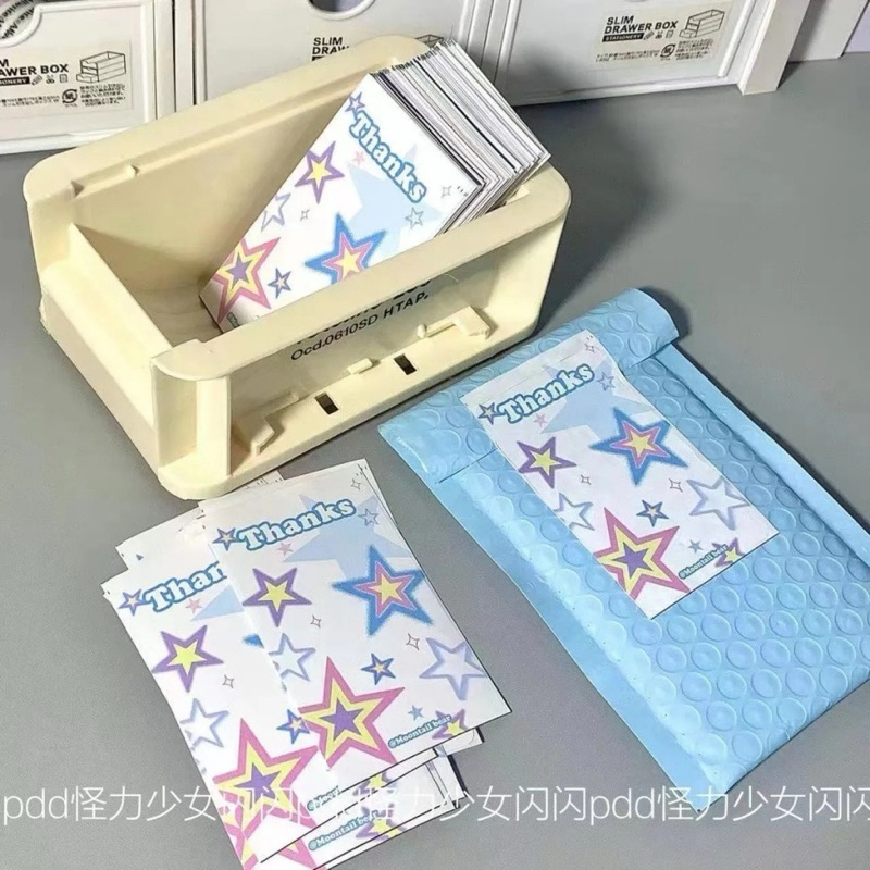 🩵🌟พร้อมส่ง!สติกเกอร์ซีล ลายดาวสีฟ้า แพค20ชิ้น แปะพัสดุ แพคการ์ด น่ารักมาก สไตล์y2k - รูปที่ 3
