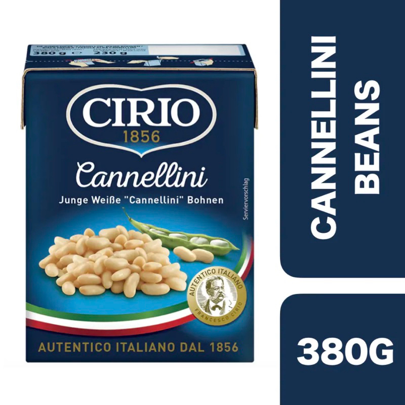 Cirio Cannellini white beans 380g. ถั่วขาวในน้ำเกลือ จาก🇮🇹