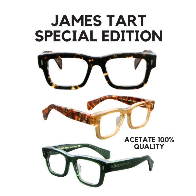 James Tart กรอบแว่น อะซิเตท Acetate BlueBlock / BlueAuto สั่งทำสายตา(ฟรี)