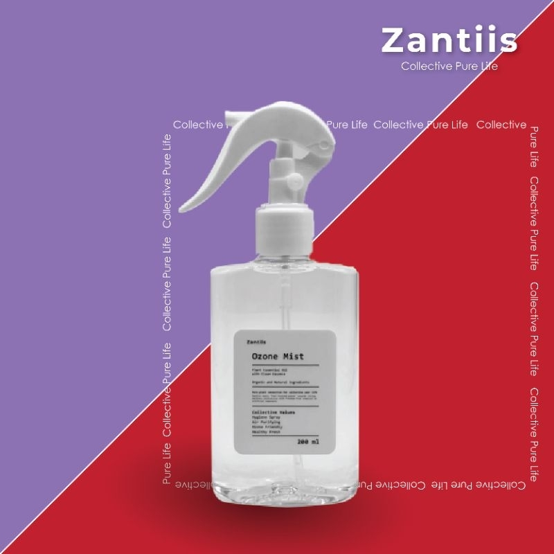 ZANTIIS OZONE MIST 200 ML เพิ่มความหอม สร้างบรรยากาศที่ดี จากพืชบริสุทธิ์ ฉีดหมอนโซฟา