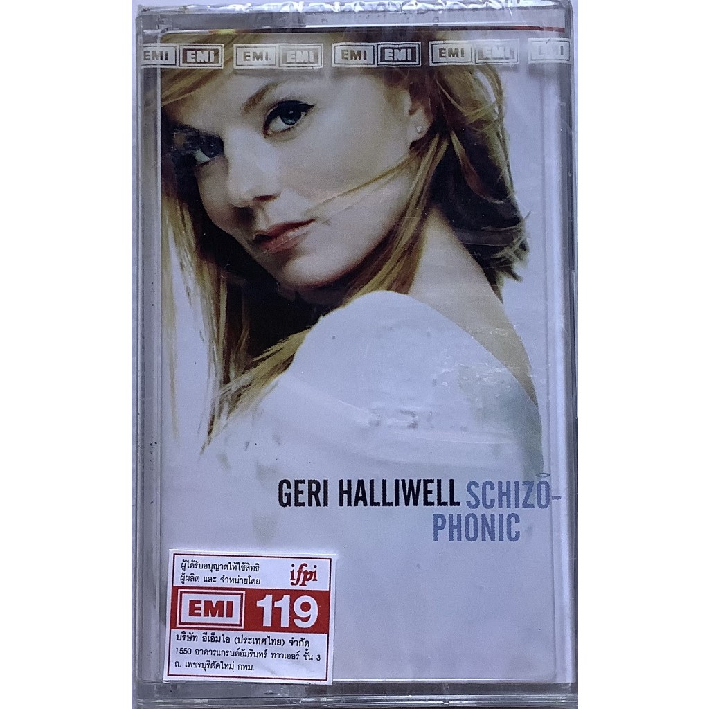 มือหนึ่งซีล Cassette Tape เทปคาสเซ็ตเพลง Geri Halliwell อัลบั้ม Schizophonic ลิขสิทธิ์ ซีล Spice Gir