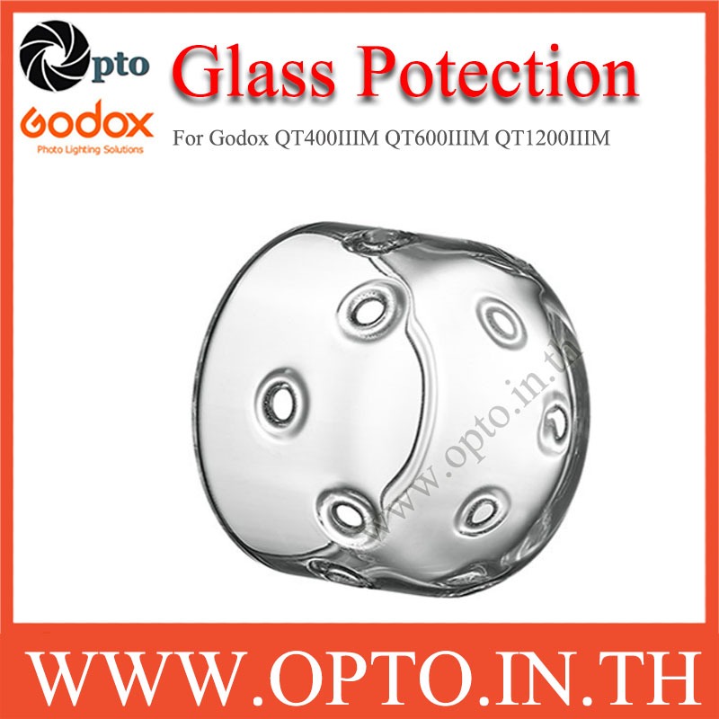 Glass Cover Dome Protector Cap for Flash Godox QT400IIIM QT600IIIM QT1200IIIM ครอบแก้วกันหลอดแฟลช
