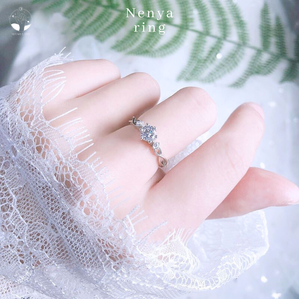 MNL💗แหวน Nenya ความรักของนางไม้ เครื่องประดับแฟชั่น เงินแท้ ผู้หญิง ไม่ลอกดำ สไตล์มินิมอล เกาหลี น่ารัก แต่งงาน วันเกิด