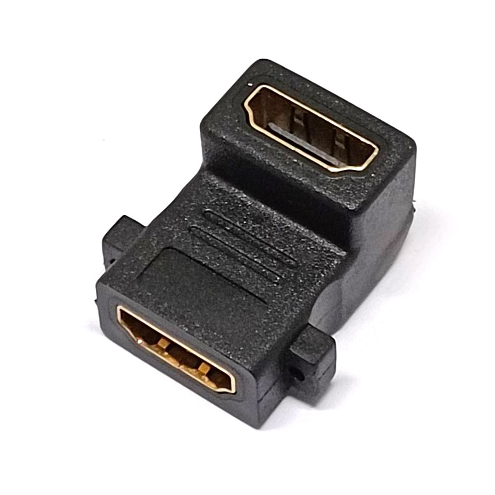 HDMI Adapter Right Angle 90 Degree HDMI female to female F/F Extension Connector Converter for HDMI Panel WALL HDTV