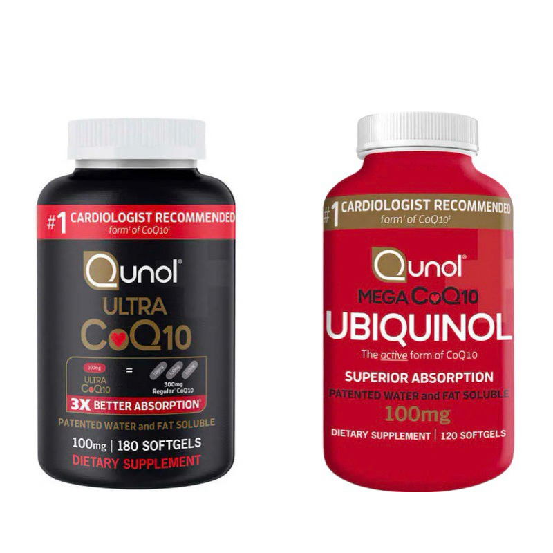 มี2รุ่น โคคิวเทน คิวเทน Coenzyme Q10 Qunol Mega CoQ10 100 mg 120 และ /180 Softgels