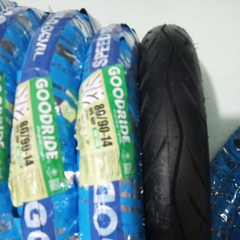 ยางนอกมอไซค์ขอบ14 size80/90 ยางใหม่ ลายฟรีโน่