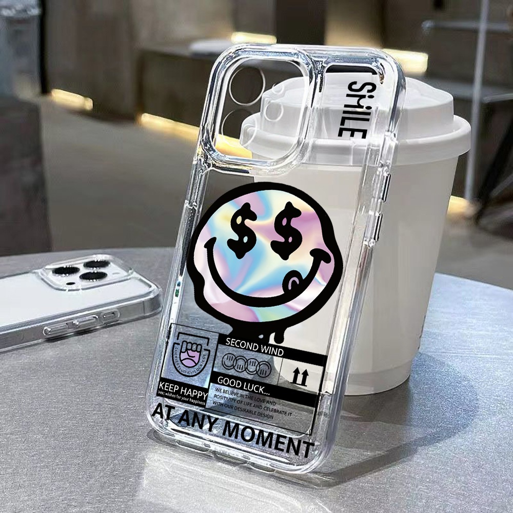 เคสสีสันสดใสคุณภาพดี for iPhone 11 13 12 14 15 16 Pro Max XR 7 8 Plus XS Max SE ป้องกันการตกและป้องกันการกระแทกสไตล์จีน