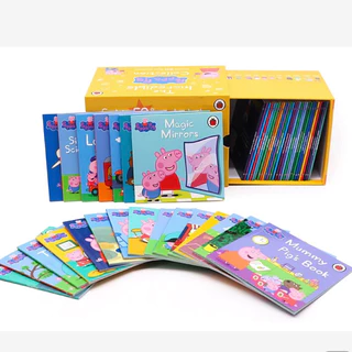 พร้อมส่งจ Peppa Pig Box Set 50 เล่ม Peppa Pig ฝึกอ่านภาษาอังกฤษ สมุดหนังสือนิทาน หนังสือเด็ก หนังสือภาษาอังกฤษเด็ก
