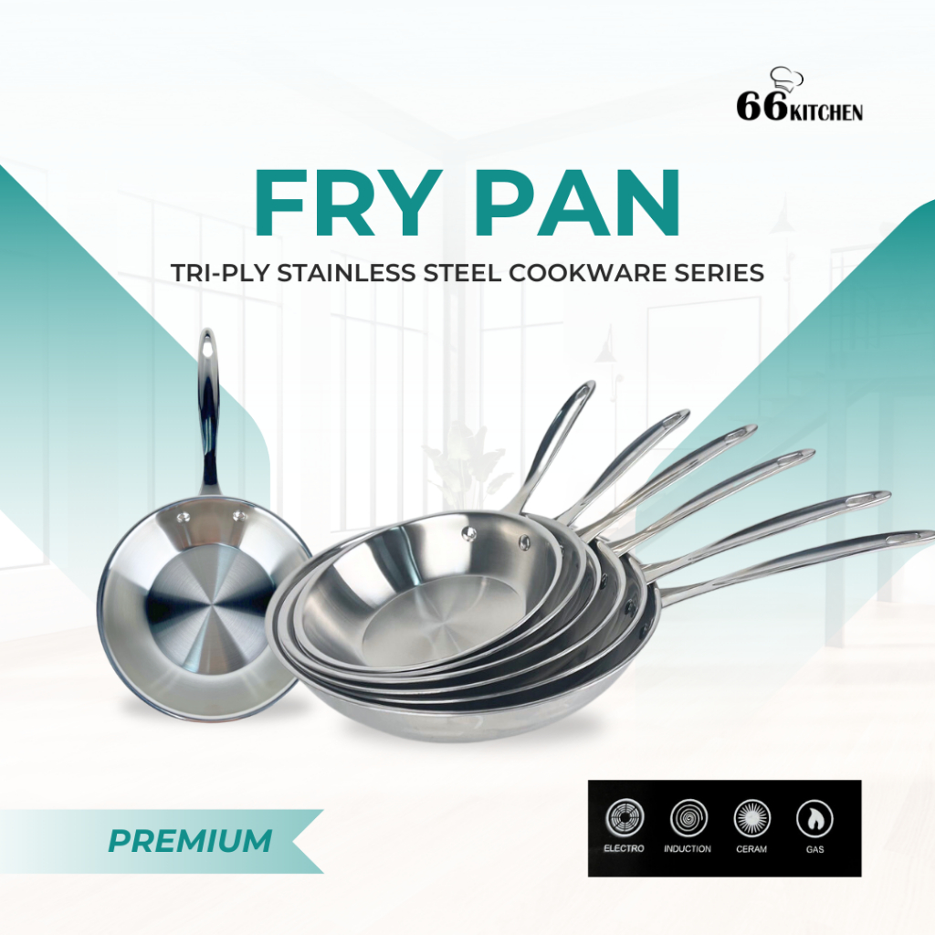 กระทะ  Stainless Steel ใช้ในการทอด ผัด ทอด ปรุงอาหาร