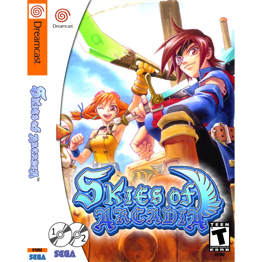 DreamCast - Skies of Arcadia // (2 Disc) การผจญภัยของโจรสลัดหนุ่มในโลกแฟนตาซี