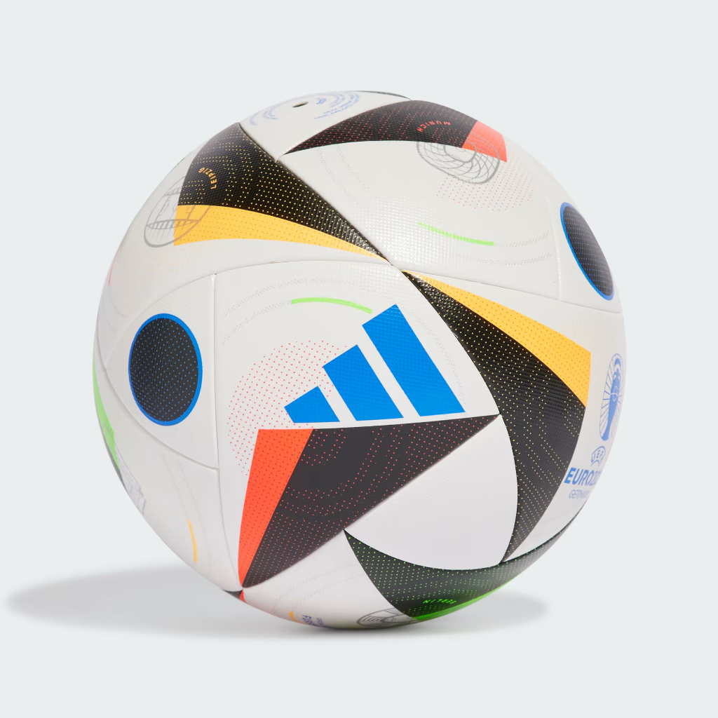 Adidas ลูกฟุตบอล Euro 24 Competition Ball | White/Black/Glow Blue ( IN9365 )