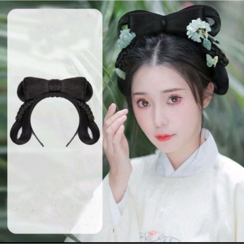 พร้อมส่งในไทย🇹🇭 ที่คาดผมจีนโบราณ ที่คาดผมตรุษจีน สไตล์ฮั่นฟู่ - รูปที่ 4