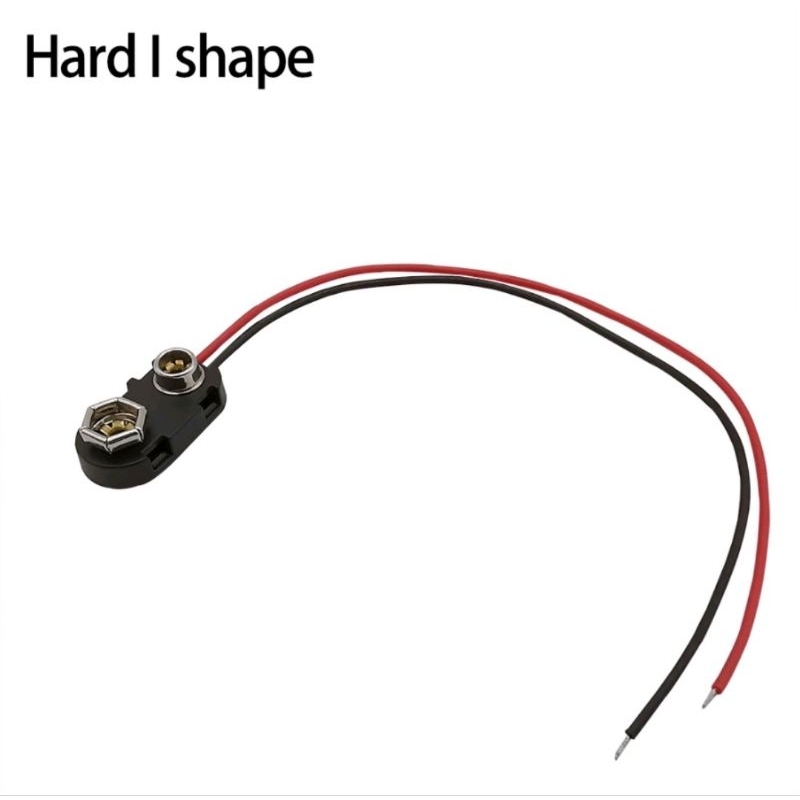 ขั่วแบตเตอรี่ 9V แบบhard i shape (ความยาว 15 ซม.)
