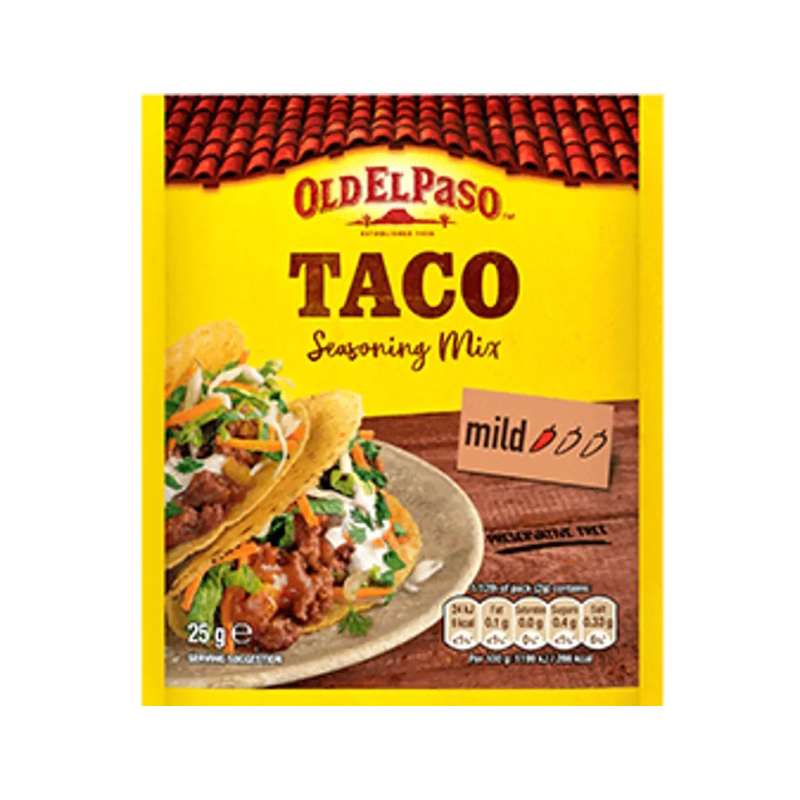 Old el paso taco spice mix 35g. ซอสผงสำหรับปรุงรสทาโก้ นำเข้า