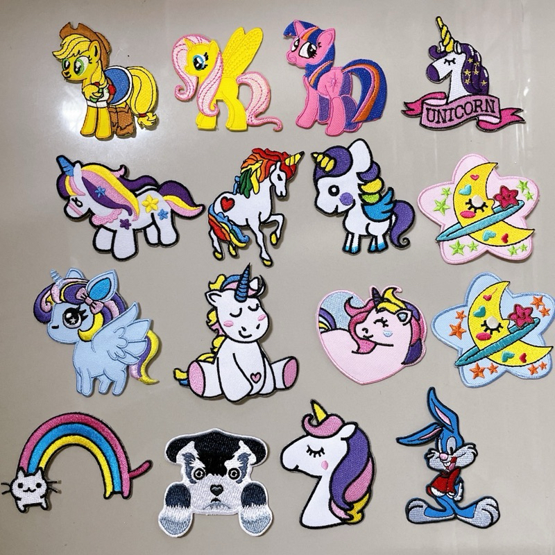 📌 ตัวรีดติดเสื้อ ตัวรีดติดผ้า อาร์มติดเสื้อ รีดติดหมวก รีดติดแมส ตัวรีดกระเป๋า Iron on Patch DIY  ขนาด7-8cm