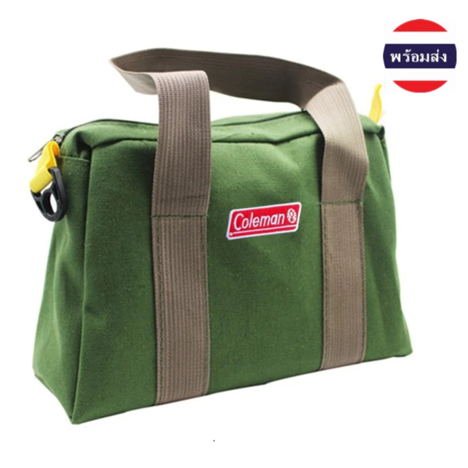 (สินค้าเข้าใหม่) กระเป๋าใส่ของ กระเป๋าสมอบก ปักอาร์ม Coleman+สายสะพาย