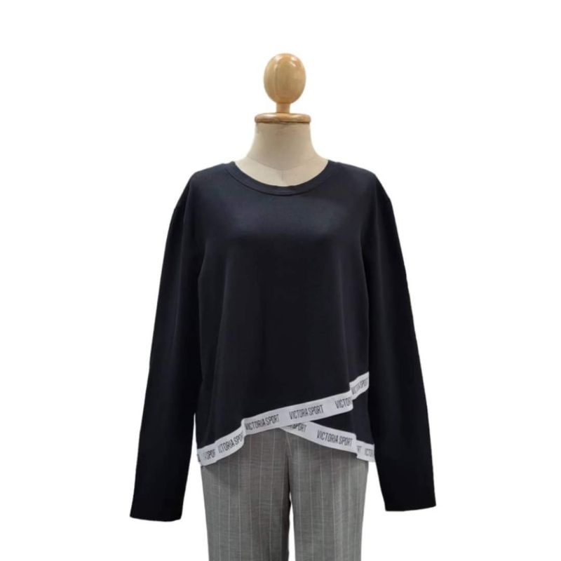 Victoria’s Sport Tape Logo Long Sleeve Top