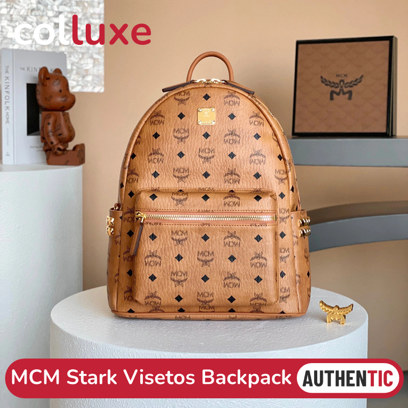 👜กระเป๋า MCM Stark Visetos Bebe Boo Backpack #Mini #Small #Medium กระเป๋าเป้ Visetos