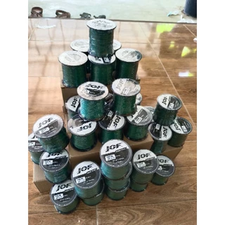 สาย PE ถัก 8 สีเขียว ยาว 100 เมตรมีขนาด60,80,100,120,160,200,250,300ปอนด์ (jofของแท้100%)ไม่อมน้ำ