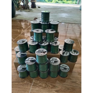 สาย PE ถัก 8 สีเขียว ยาว 100 เมตรมีขนาด60,80,100,120,160,200,250,300ปอนด์ (jofของแท้100%)ไม่อมน้ำ