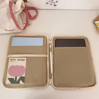 พร้อมส่งจากไทย🇹🇭B.landd✨ กระเป๋าสำหรับไอแพด ipadbag กระเป๋าโน้ตบุ๊ค ขนาด 11" 13" สีพาสเทล ช่องเยอะ