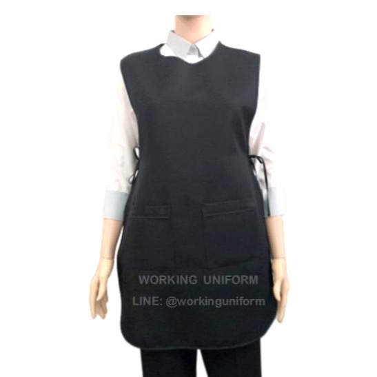 เอี๊ยมกันเปื้อนสีดำ กุ๊นดำ