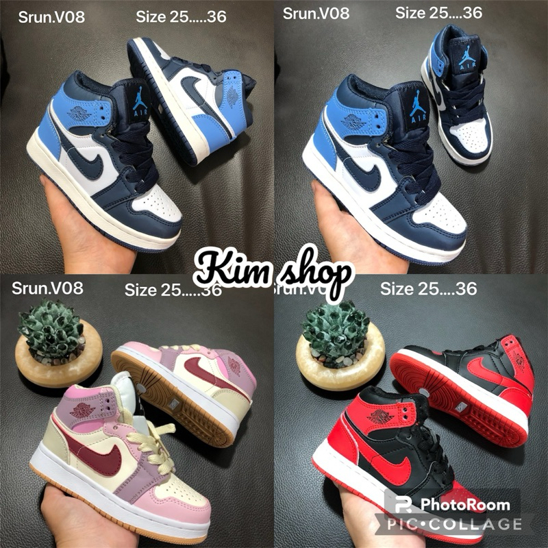 รองเท้าผ้าใบไนกี้จอร์แดนคอยาวเด็ก 25-36มีหลายสีให้เลือกสินค้าพร้อมส่ง