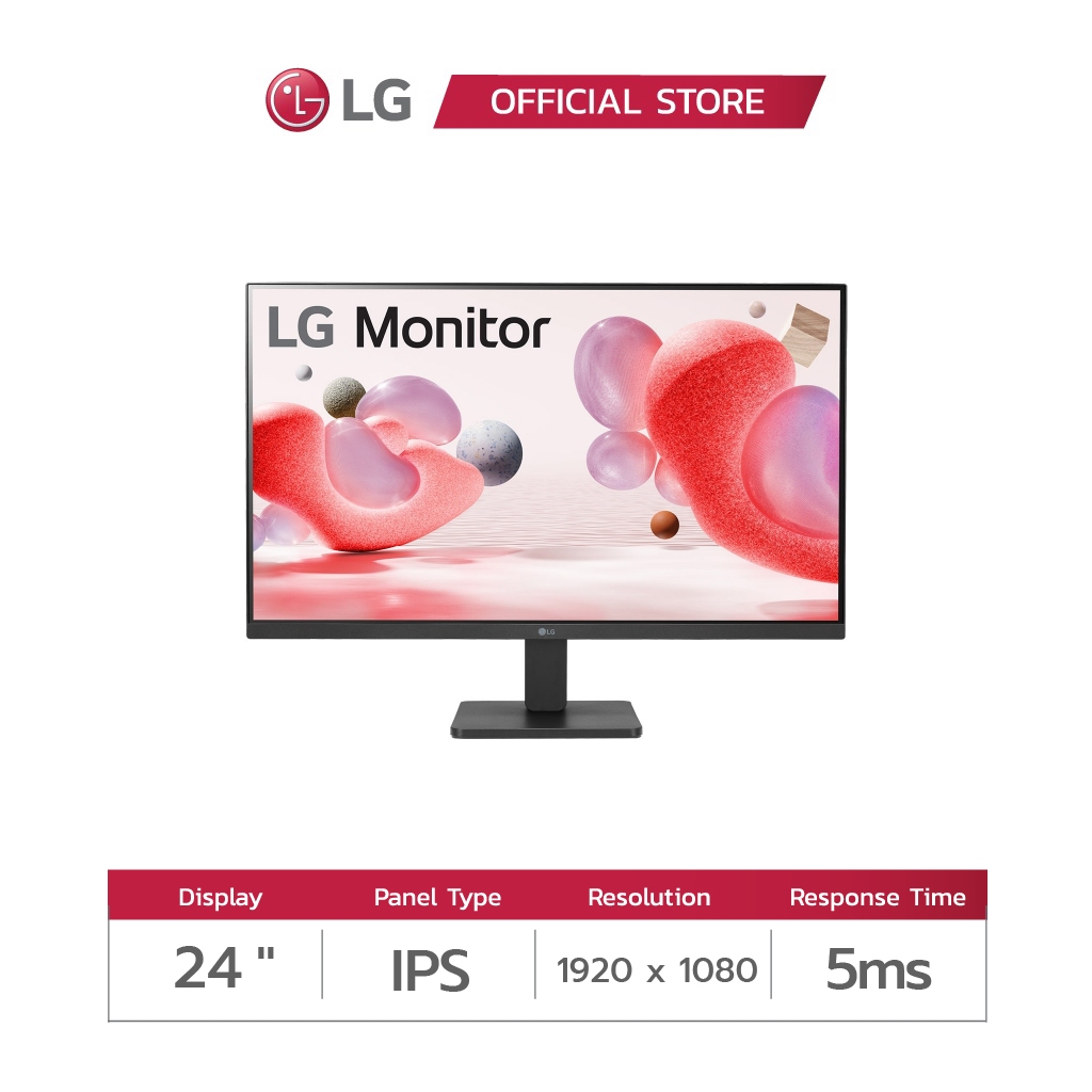 LG Monitor 24MR400-B | 24" FHD | IPS | 100Hz | พร้อม AMD FreeSync™ (จอคอมพิวเตอร์)