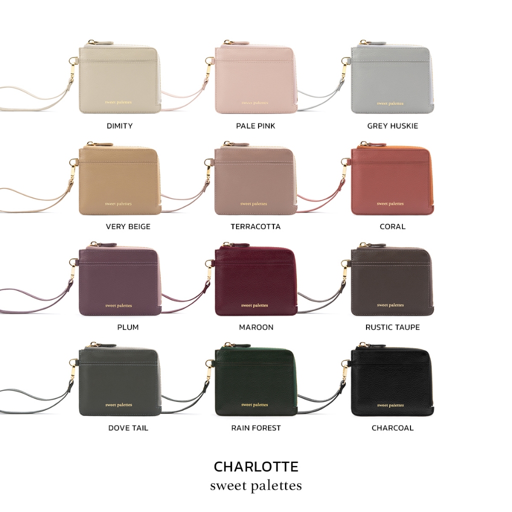SALE: Sweet Palettes กระเป๋าหนังแท้ Charlotte Pouch Wallet