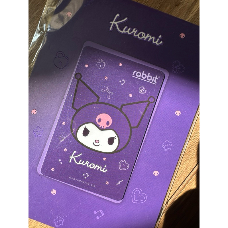 (พร้อมส่ง) บัตร rabbit card Kuromi ( บุคคลทั่วไป)💜💖