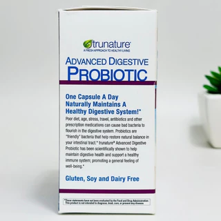 Trunature Advanced Digestive Probiotic 100 Capsules