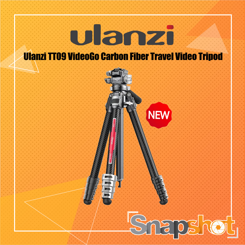 [รุ่นใหม่] Ulanzi TT09 VideoGo Carbon Fiber Travel Video Tripod Arca-Swiss