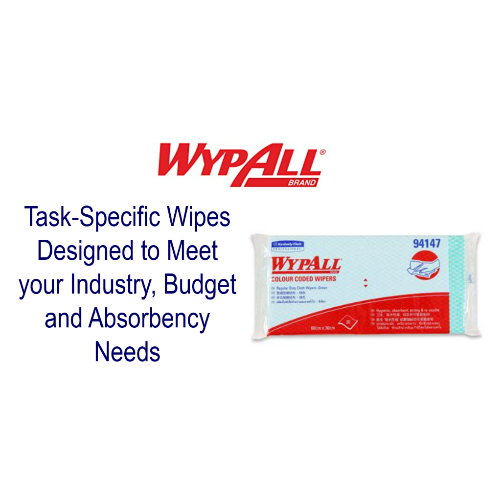 WYPALL แผ่นเช็ดทำความสะอาด ไวป์ออลล์ ฟูดเซอร์วิส ไวเปอร์ รหัสสินค้า 94147 สีเขียว สินค้าคิมเบอร์ลี่ย์-คล๊าค 12 ห่อ 20 แผ - รูปที่ 6
