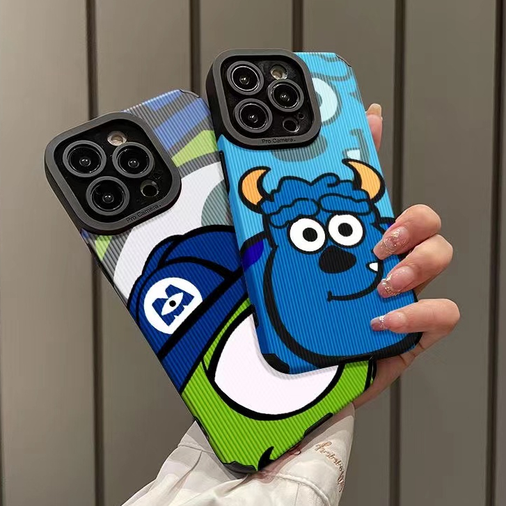For iPhone 11 เคสไอโฟน Monsters Pattern For iPhone 14 15 13 12 Pro Max X XS XR 7 8 Plus SE กันกระแทก การ์ตูน เคสไอโฟน