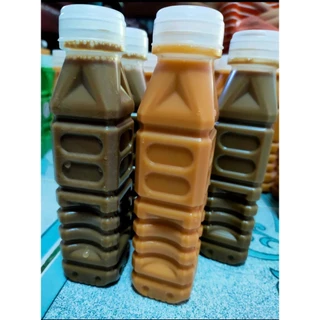 ขวดขุ่น PP ขนาด 180 ml ( ฝาเกลียว) และ ( ฝากด ) ( แพ็คละ 150 ใบ พร้อมฝา ) ขวดพลาสติก pp บรรจุเครื่องดื่ม