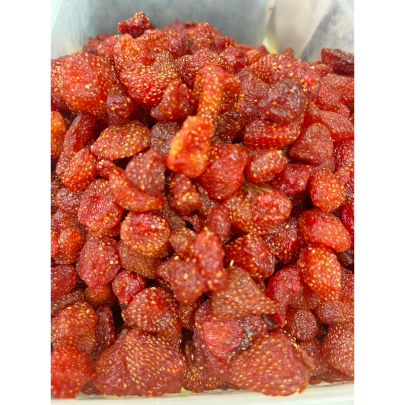 สตอเบอรี่อบแห้งไม่ผสมน้ำตาล​500​กรัม