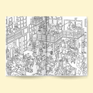 Friends and Activities coloring book สมุดระบายสี 20 หน้า ขนาด 17x25cm