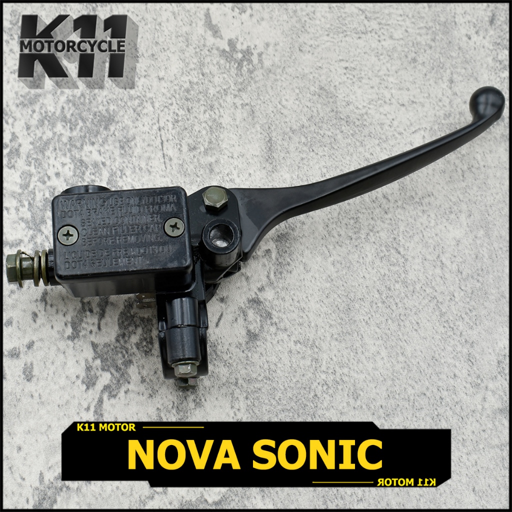 ปั๊มเบรคบน NOVA SONIC ชุดสีดำ ปั้มบนเดิม ปั้มบน​ ปั้มดิสเบรคบน เเม่ปั้มบน ครบชุด งานดี ใช้ดี