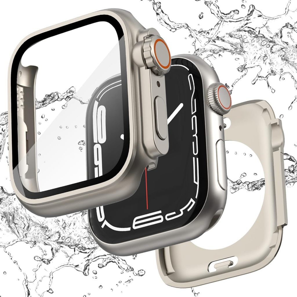 【Waterproof】เคส Apple Watch Case 45มม.41มม.Apple Watch Series 9 8 7 SE เคสกันกระแทกทนทานนุ่มยืดหยุ่น TPU