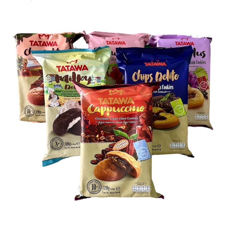 คุ้กกี้ TATAWA คุ้กกี้สอดใส้ 120 กรัม บรรจุ 10 ชิ้น