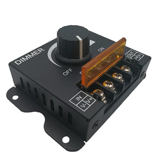 ตัวควบคุมไฟ Dimmer 12v 24v 30A พร้อมส่ง ไฟหรี่
