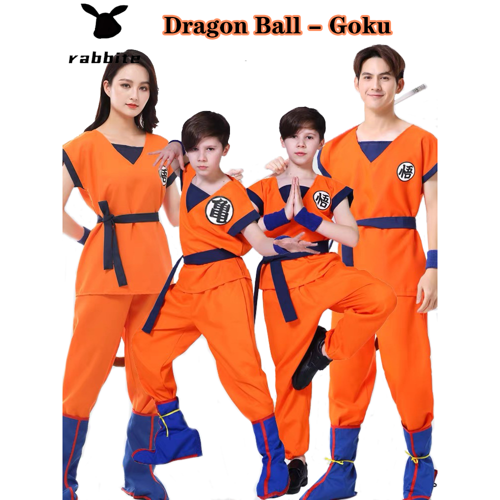 【Blackcat】คริสต์มาสเครื่องแต่งกาย Anime Dragon Ball Son Goku คอสเพลย์วันเกิด Party เครื่องแต่งกาย