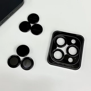 เลนส์กล้อง -Black- ฟิล์มกระจกเลนส์กล้อง สำหรับ ไอโฟน ( ราคา1ชุด)