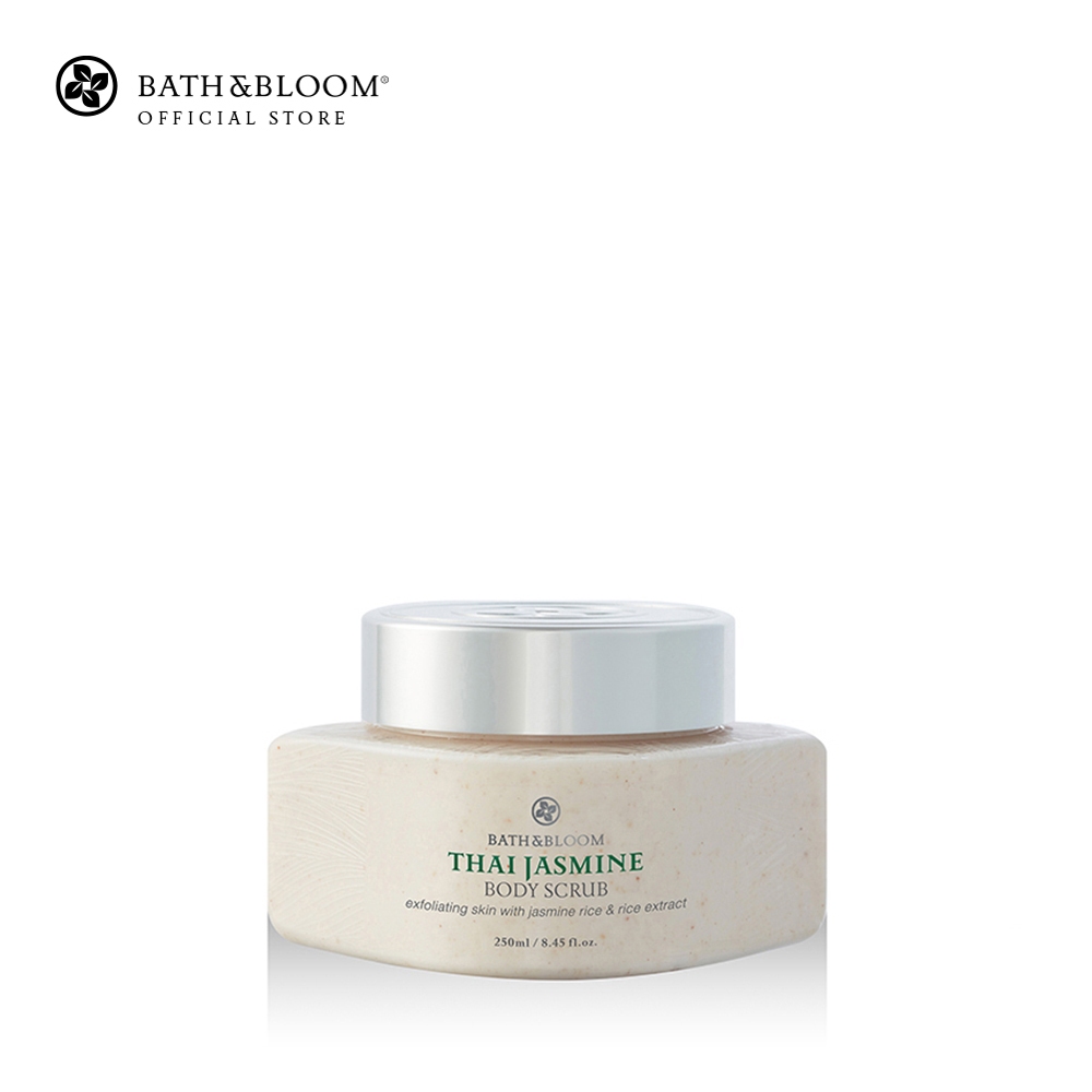 BATH & BLOOM Thai Jasmine Body Scrub บาธ แอนด์ บลูม บอดี้สครับ สครับขัดผิวกาย กลิ่นดอกมะลิไทย