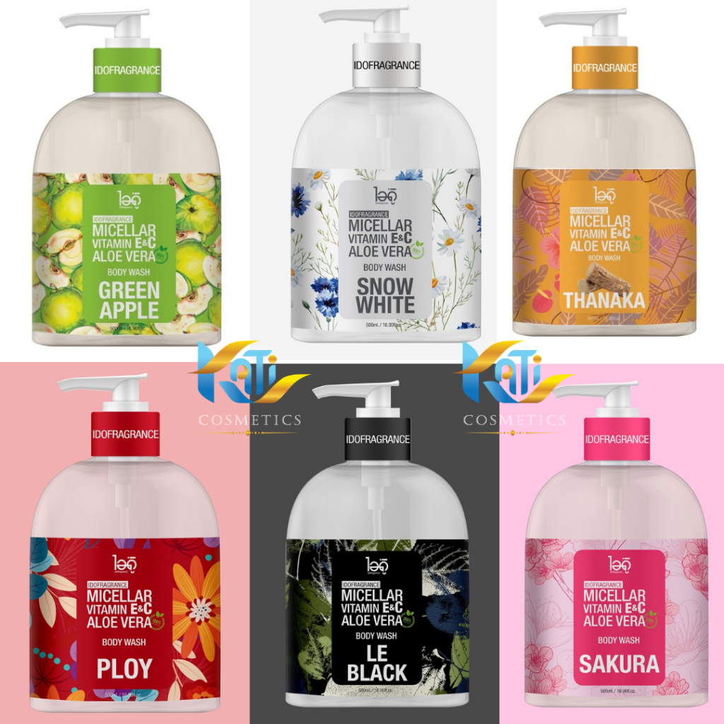 ครีมอาบน้ำ น้ำหอม ไอดู ( เลือกสูตรได้ ) เจลอาบน้ำ มีให้เลือก 6 กลิ่น 6 สไตล์ Body Wash by ido 500ml.