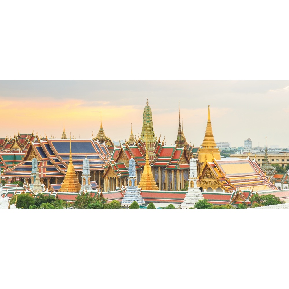 สติ๊กเกอร์ตกแต่งผนัง ตกแต่งภายใน ภาพวัดพระศรีรัตนศาสดาราม(วัดพระแก้ว) วัดคู่บ้านคู่เมืองของคนไทย