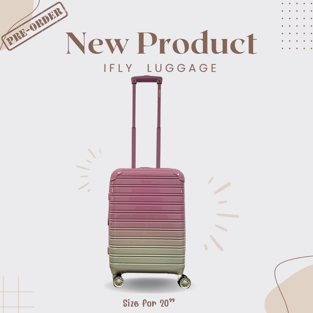 DD# กระเป๋าเดินทาง IFLY Luggage (Pink Two-Tone Color)