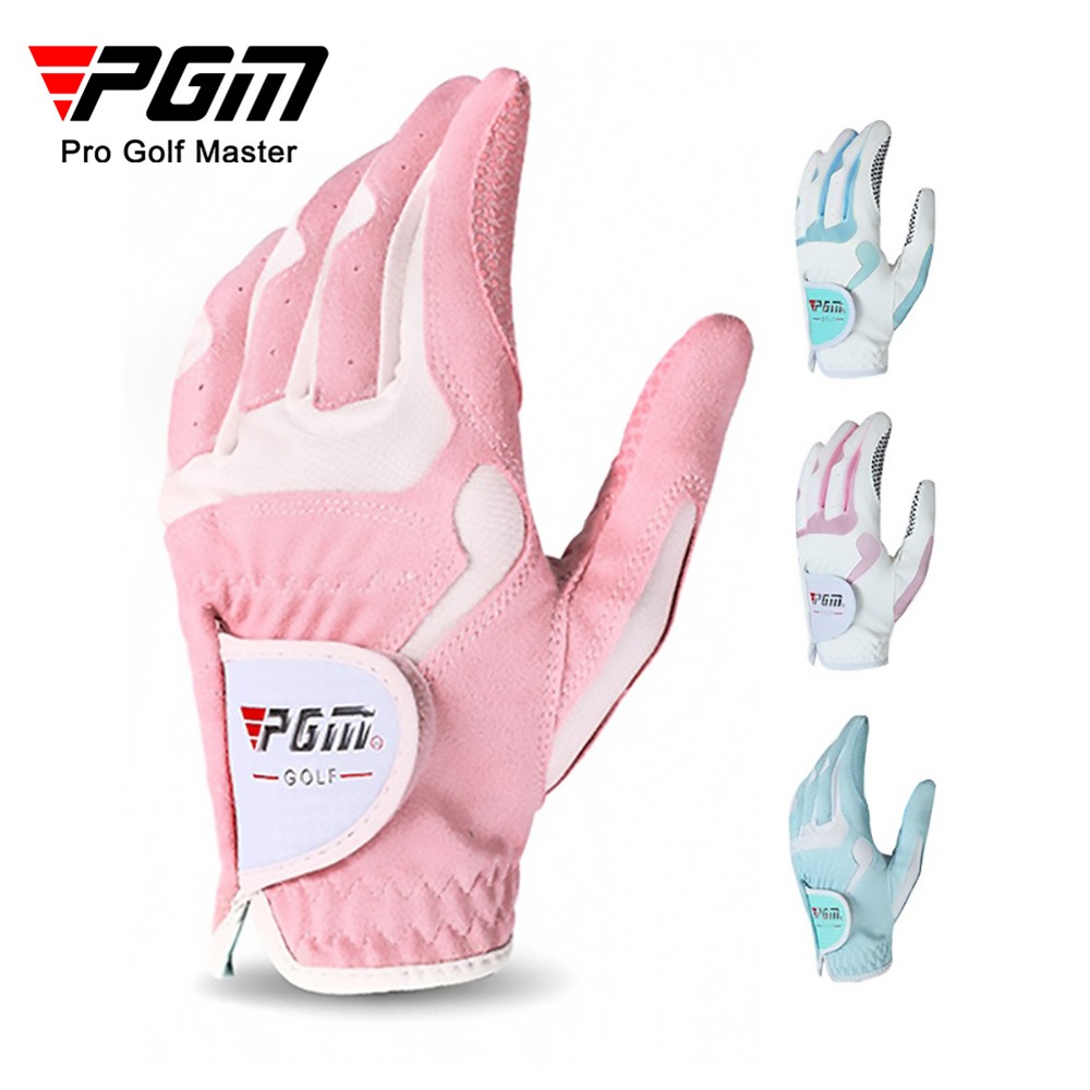 [11GOLF] ถุงมือกอล์ฟ ผู้หญิง PGM ST018 มี 4 สี ชมพูขาว/ ขาวชมพู/ ฟ้าขาว/ ขาวฟ้า